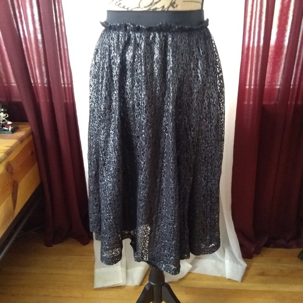 NWOT Black Sparkle Special Occasion Skirt